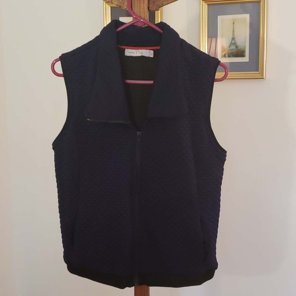 Navy vest